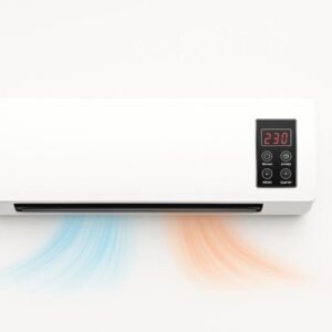 Ventilconvirtor climatizador de pared 2 en 1 c/mando y pantalla digital para calefacción y refrigeración